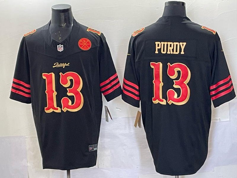 Men San Francisco 49ers #13 Purdy black Limited Nike NFL 2025 Jersey 004